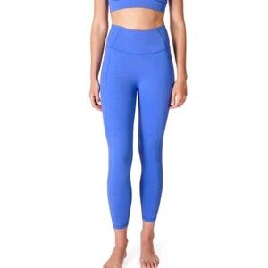 Sweaty Betty | Sz Medium | Super Soft Pocket 7/8 Leggings Calm In Blue 23" Yoga